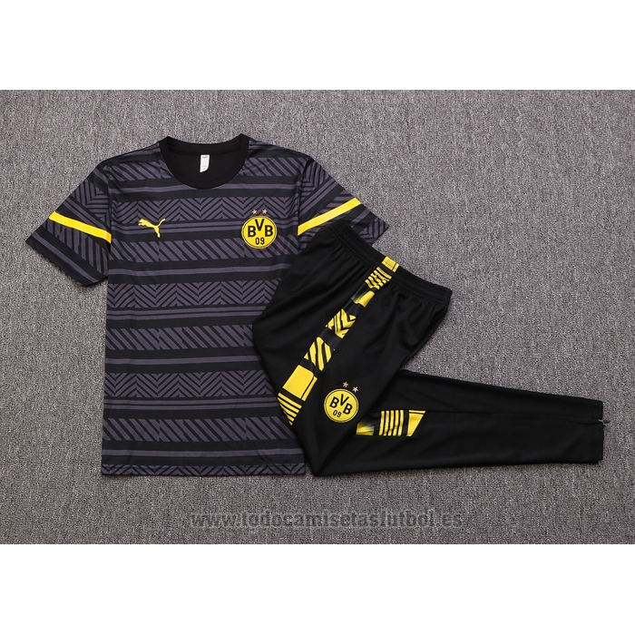 Chandal del Borussia Dortmund Manga Corta 2022-2023 Gris
